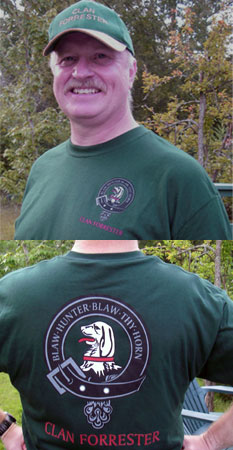 Clan Forrester T-Shirt w/ front and back logo